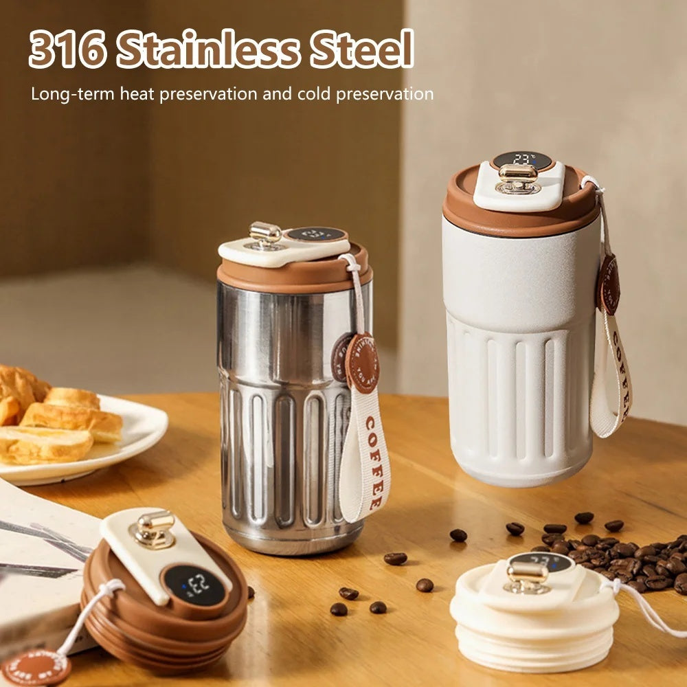 Smart Digital Thermal Bottle 450ml By Tensera